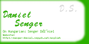 daniel senger business card